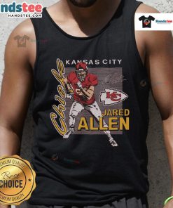 Official Chiefs Jared Allen Signature Tank Top featuring bold graphics and team colors, perfect for fans and collectors.