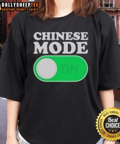 Official Chinese Mode ON Ladies Tee featuring a stylish design and comfortable fit, perfect for casual wear.