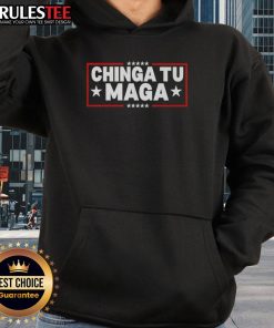 Official Chinga Tu Maga hoodie featuring bold graphics and a stylish design, perfect for casual wear.