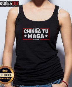 Official Chinga Tu Maga Tank Top featuring bold graphics and a stylish design for a trendy summer look.