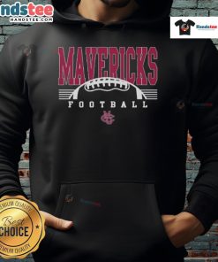 Official CI Sport SS Mavericks football hoodie in navy blue with logo, perfect for fans and casual wear.