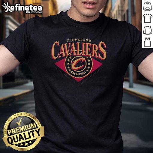 Official Cleveland Cavaliers NBA T-Shirt featuring team logo and colors, perfect for fans and game day attire.