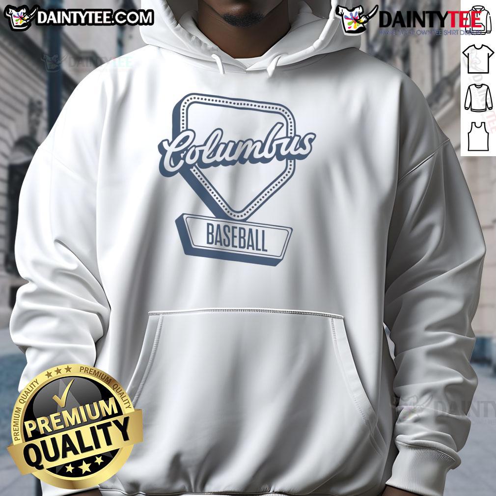 Official Columbus Baseball Home Plate Log Hoodie Columbus Baseball Home Plate Log Hoodie featuring a stylish design, perfect for fans and athletes alike.
