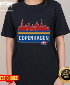 Official Copenhagen Town Ladies Tee - Stylish women's t-shirt featuring iconic Copenhagen design and comfortable fit.