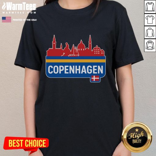 Official Copenhagen Town Ladies Tee - Stylish women's t-shirt featuring iconic Copenhagen design and comfortable fit.