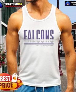 Alt Text: Official Crown Trio Four Points Middle School faded tank top featuring a stylish design and comfortable fit.