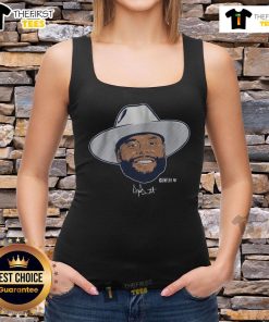 Official Dak Prescott swag head tank top featuring vibrant design, perfect for fans and summer outings.