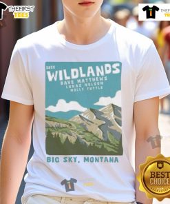 Official Dave Matthews Band August 1-2, 2025 Big Sky MT T-Shirt featuring vibrant band logo and event details.