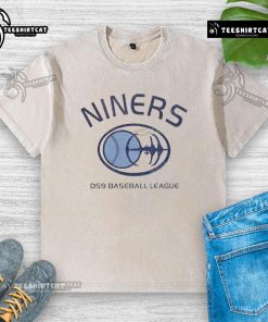 Official Deep Space Nine Niners DS9 Baseball League washed t-shirt featuring vintage logo and comfortable fit for fans.