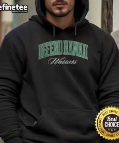Official Defend Hawaii DH Warrior Hoodie featuring a bold design, perfect for casual wear and island pride.