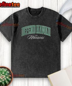 Official Defend Hawaii Dh Warrior Washed T-Shirt featuring a bold design, perfect for casual wear and island pride.