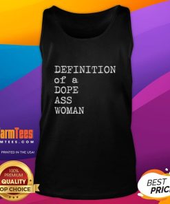 Stylish 'Dope Ass Woman' tank top design featuring bold typography and vibrant colors, perfect for empowering outfits.