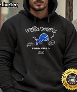Official Detroit Lions X Chris Brown Breezy Bowl XX Tour Hoodie showcasing team colors and stylish design.