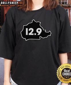 Official Distance Runner 12.9 Ladies Tee featuring a stylish design for female runners, perfect for training and competitions.