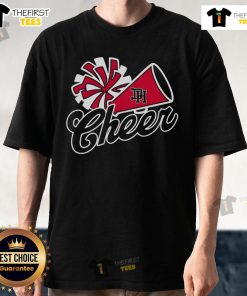 Official Dixie Cheer Megaphone T-Shirt featuring a vibrant design, perfect for cheerleaders and fans of Dixie cheerleading.