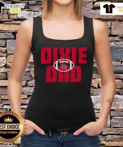 Official Dixie Football Dad Tank Top in black, perfect for supporting your team at games or casual outings.
