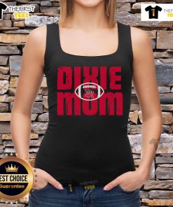 Alt Text: Official Dixie Football Mom Tank Top in stylish design, perfect for supporting your team at games and events.