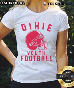 Vintage ladies tee featuring the official Dixie Youth Football logo in a stylish design, perfect for football fans.