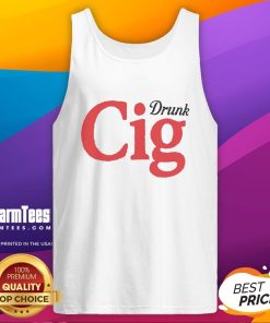 Official Drunk Cig Tank Top featuring a stylish design, perfect for summer parties and casual outings.