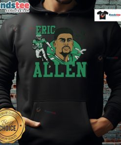 Official Eagles Eric Allen Signature Hoodie featuring team colors and logo, perfect for fans and casual wear.