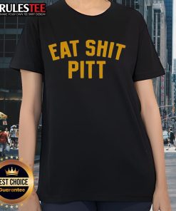 Official Eat Shit Pitt West Virginia Mountaineers Football ladies tee, perfect for fans showcasing team pride and spirit.