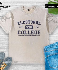 Official Electoral College 538 T-shirt, established 1787, featuring Wyoming's significance since 1890 in a stylish design.