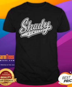 Official Eminem Shady Limited Logo T-Shirt featuring iconic logo design in black on a white background.