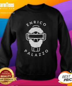 Stylish Official Enrico Palazzo Sweatshirt in black, featuring a classic logo design for ultimate comfort and fashion.