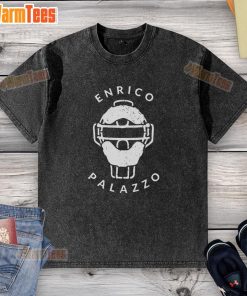 Official Enrico Palazzo Washed T-Shirt in soft fabric, featuring a stylish design perfect for casual wear.