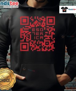 Official Esoterica QR Code Hoodie featuring a stylish design and unique QR code graphic, perfect for trendy fashion.