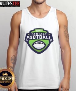 Official ESPN Fantasy Football 2025 logo tank top featuring a sporty design perfect for fans and players alike.
