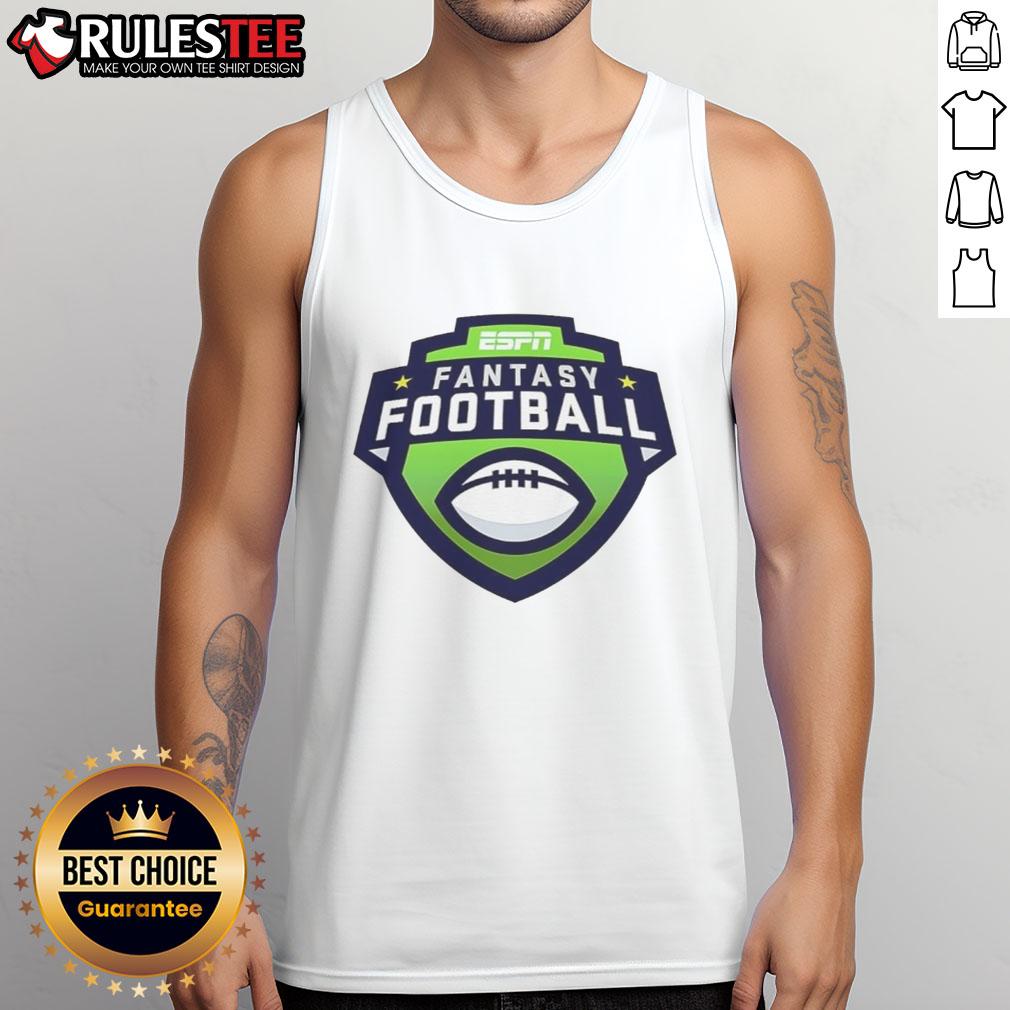 Official Espn Fantasy Football 2025 Logo Tank Top Official ESPN Fantasy Football 2025 logo tank top featuring a sporty design perfect for fans and players alike.