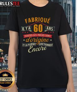 Official Fabrique Il Y A 60 Ans anniversary tee for ladies featuring a fun design celebrating 60 years.