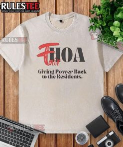 Official Fairhoa Giving Power Back To The Residents washed t-shirt featuring a bold design and vibrant colors.