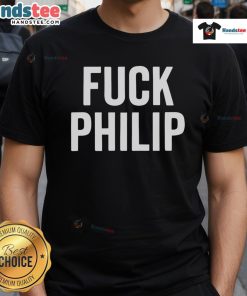 Official Fck Philip T-Shirt featuring bold text design, perfect for expressing your unique style and attitude.