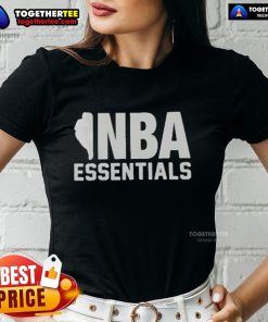Official Fear of God Essentials NBA Logo Ladies Tee in stylish design, perfect for sports fans and casual wear.