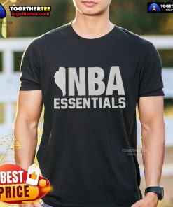 Alt Text: Official Fear Of God Essentials NBA Logo T-Shirt featuring a stylish design and premium fabric for sports enthusiasts.