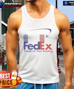 Official FedEx Straight To Your Building Tank Top featuring a stylish design, perfect for casual wear and FedEx fans.