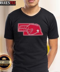 Official Fingers Nebraska Map T-Shirt featuring a detailed graphic of Nebraska's map design, perfect for state pride.