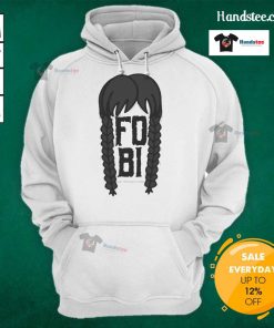 Official FOBI Fear Of Being Included Wednesday Addams Hoodie featuring iconic design and spooky aesthetic for fans.