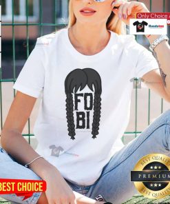 Official FOBI Fear Of Being Included Wednesday Addams Ladies Tee featuring a stylish design for fans of the Addams Family.