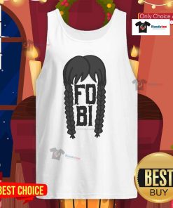 Official FOBI Fear Of Being Included Wednesday Addams tank top featuring unique design and stylish graphic for fans.