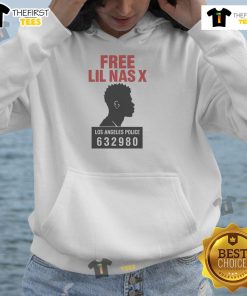 Official Free Lil Nas X Los Angeles Police hoodie featuring bold graphics and a stylish design, perfect for fans.