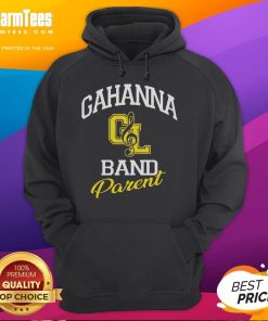 Alt Text: Official Gahanna Band Parent Triblend Logo Hoodie featuring a stylish design and vibrant colors for band supporters.