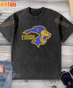 Alt Text: Official Gahanna Double Lion Logo washed t-shirt featuring a stylish design in a soft, durable fabric.