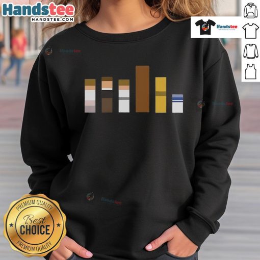 Minimalist Star Wars Jedi sweatshirt featuring official Galactic Color Theory in flat color design.