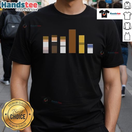 Minimalist Star Wars Jedi flat color T-shirt featuring official Galactic Color Theory design in vibrant hues.