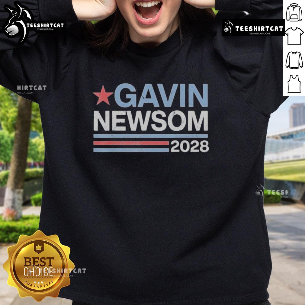 Official Gavin Newsom 2028 President 48 Election Campaign Sweatshirt Official Gavin Newsom 2028 President campaign sweatshirt featuring bold graphics and a stylish design for supporters.
