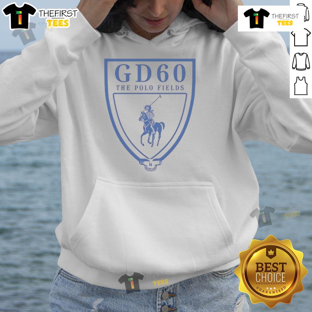 Official Gd60 The Polo Fields Logo Hoodie Alt Text: Official GD60 The Polo Fields Logo Hoodie featuring stylish design and comfortable fit for casual wear.