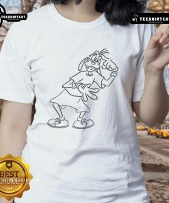 Official Gilbert Arenas wearing Goofy Disney Mickey and Friends cartoon ladies tee, showcasing a fun and stylish design.